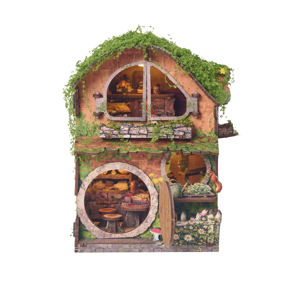 DIY Book Nook Kit Woodland Daisy Cabin