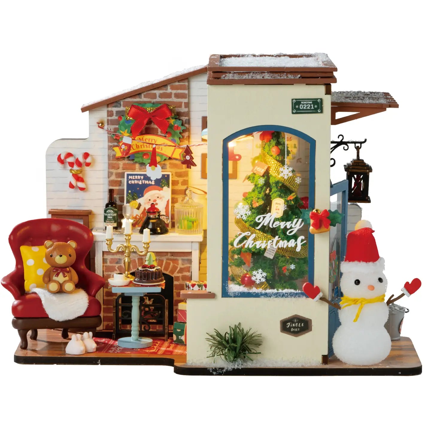 DIY Miniature Christmas Snow House