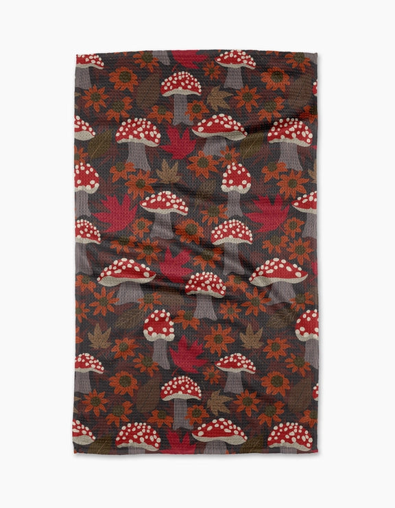 Geometry Tea Towel: Mushroom Forest