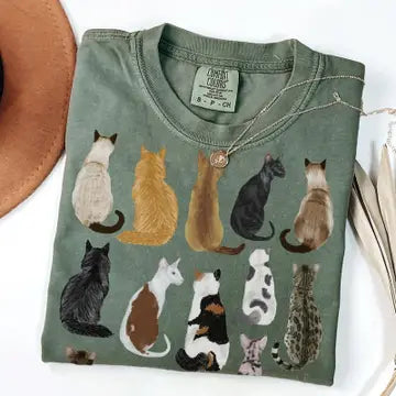Cats Graphic Cute Feline T-Shirt