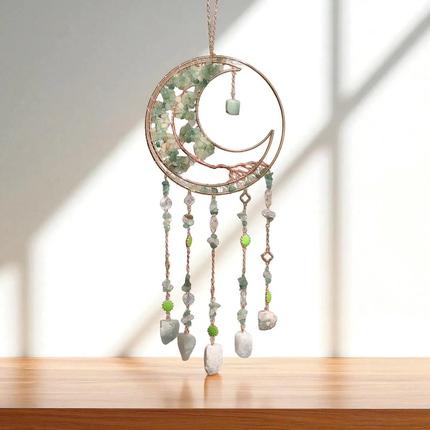 Crystal Tree of Life Moon Sun Catcher