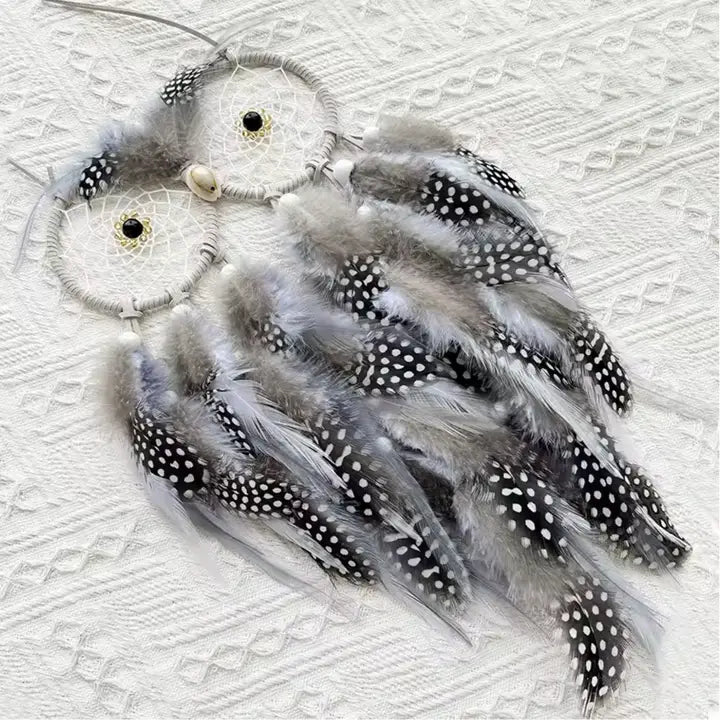 Owl Dream Catcher Wall Hanging