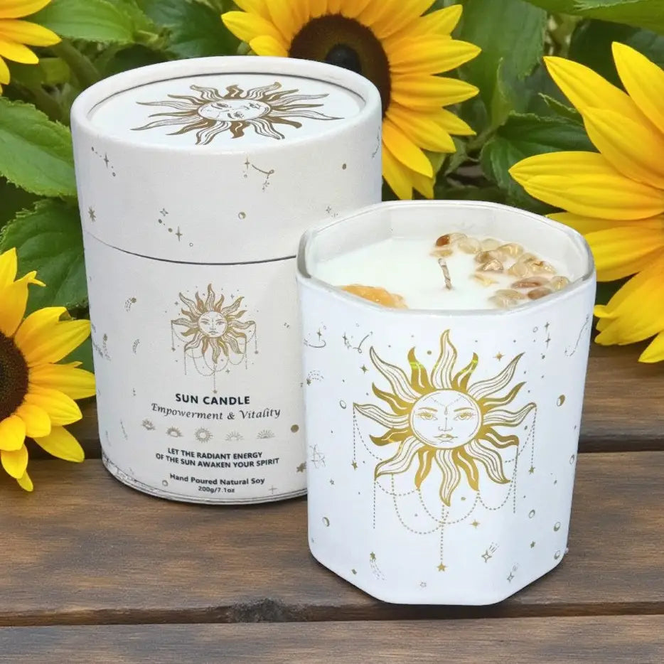 Sun Crystal Candle