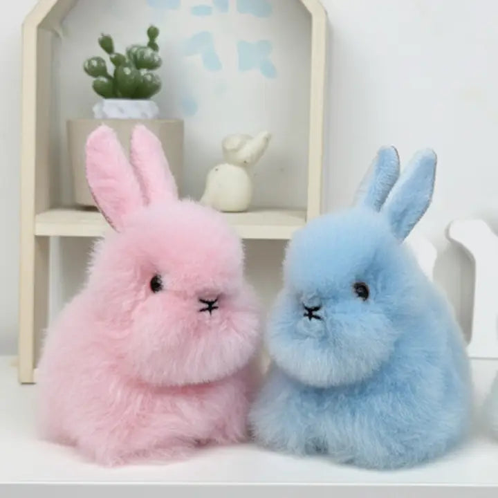 Fantasy Alpaca Bunny Micro 6" Light Blue