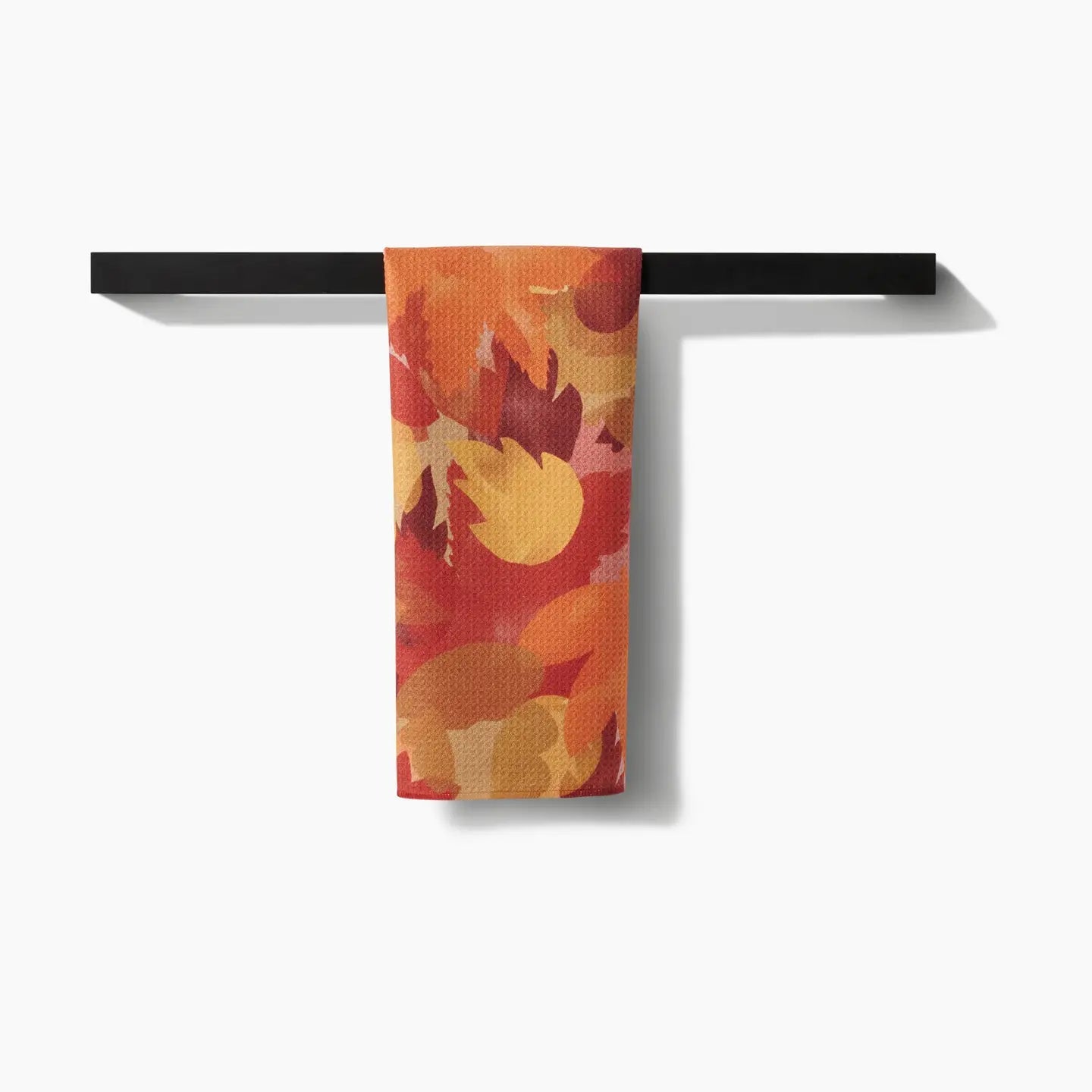 Geometry Tea Towel: Watercolor Fallen Leaves