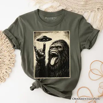 Bigfoot UFO Rock & Roll T-Shirt