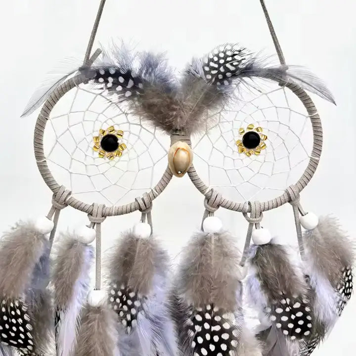 Owl Dream Catcher Wall Hanging