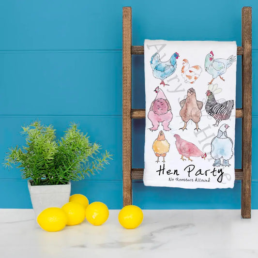 Hen Party Dish Towel