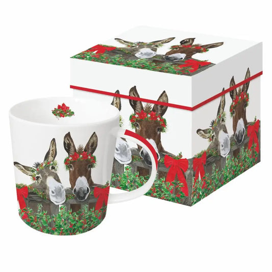 Mug in Box Peanut Butter & Jelly Donkeys Holiday
