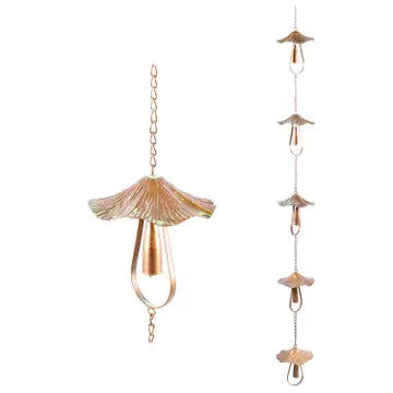 Mushroom Rain Chain