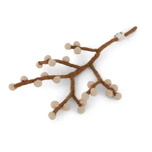 Mini Branch with Beige Berries