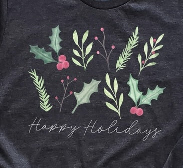 Watercolor Holly T-Shirt