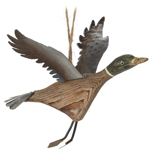 Flying Mallard Ornament 6"