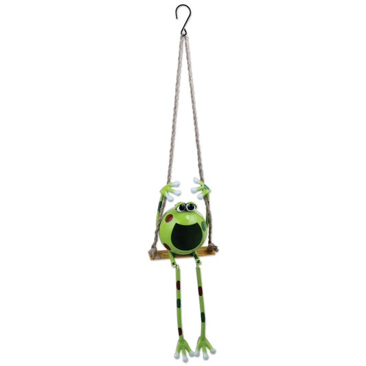 Swinging Froggy Solar Hanging Buddy 36"