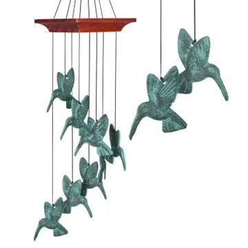 Habitats Hummingbird Spiral Verdigris