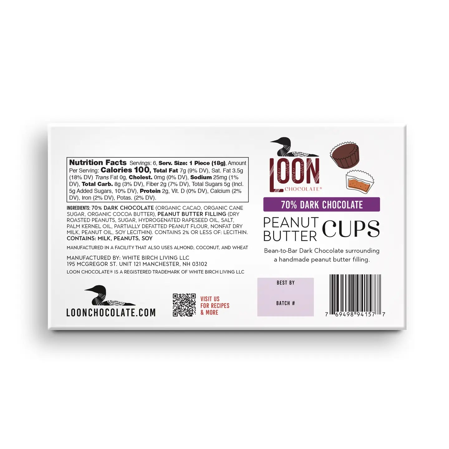 Peanut Butter Cups- Dark Chocolate