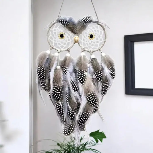 Owl Dream Catcher Wall Hanging