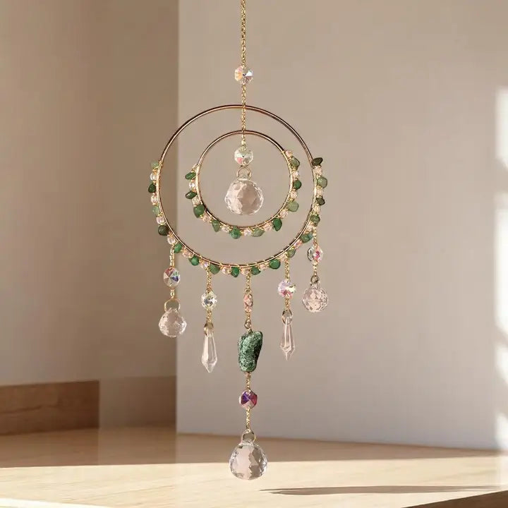 Round Crystal Pendant Hanging Suncatcher