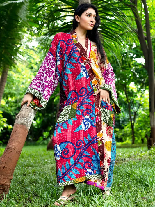 Kantha Kimono Robe