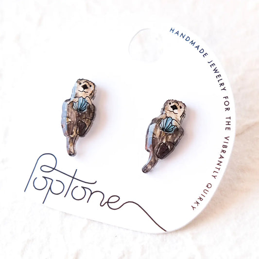 Sea Otter Stud Earrings