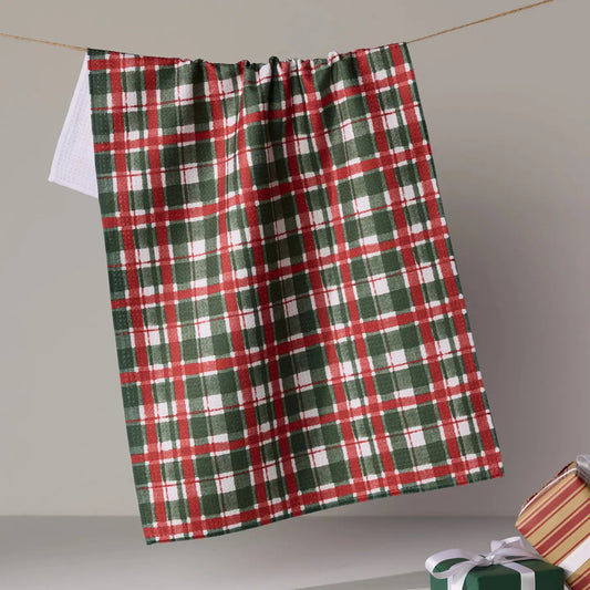 Geometry Tea Towel: Alpine Plaid