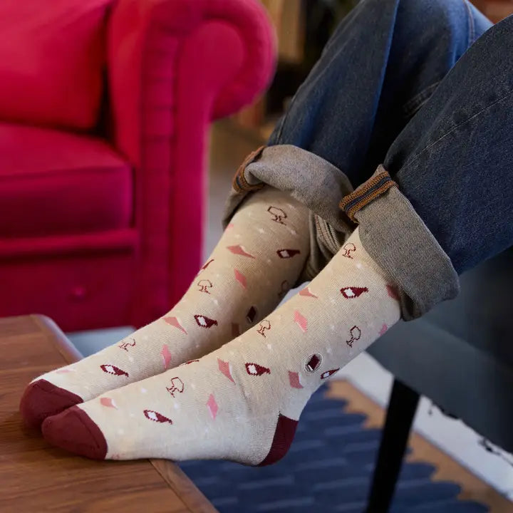 Socks that Give Books (Books & Wine)