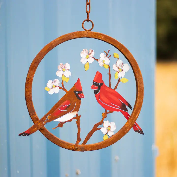 Cardinals on Dogwood Ring-Painted