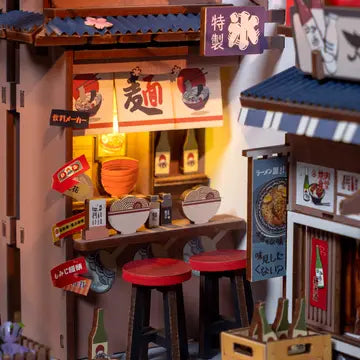DIY Miniature Book Nook Kit: Sakura Wine Alley