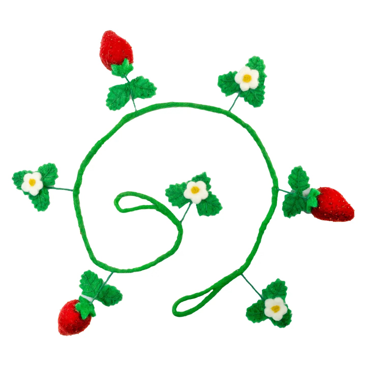 Strawberry Felted Garland