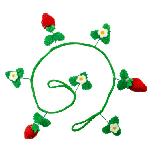 Strawberry Felted Garland