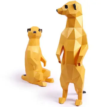 Papercraft Meerkats 3D Origami