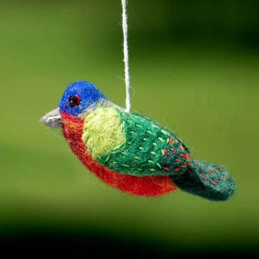 Painted Bunting Woolie Ornament