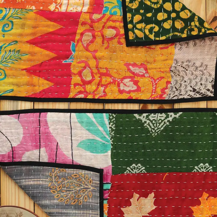 Kantha Patchwork Cloth Placement