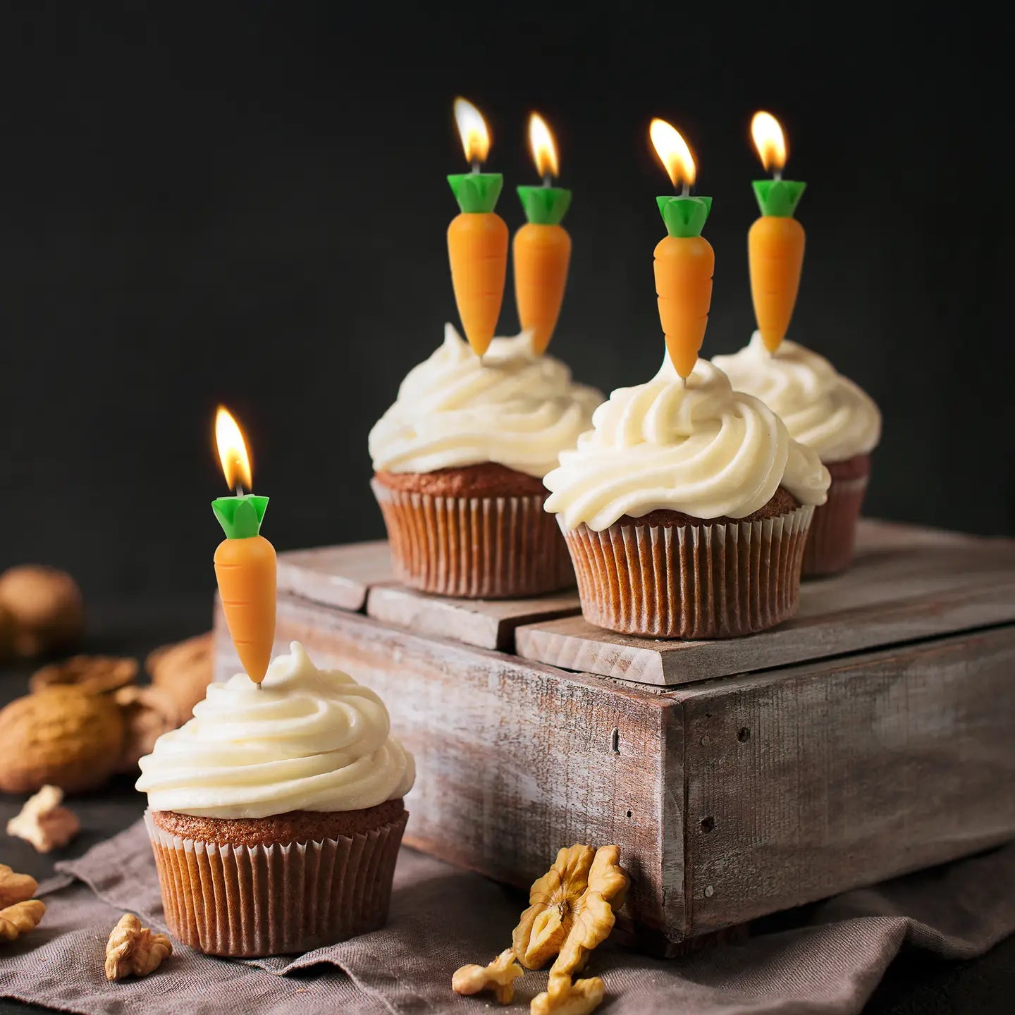Garden Party Carrot Birthday Candles