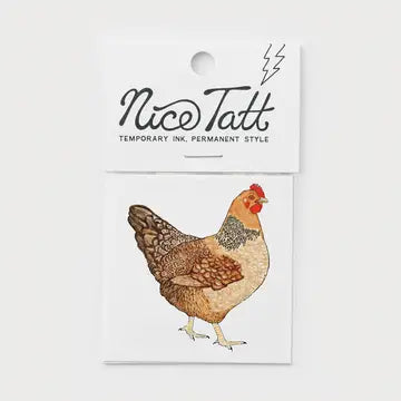 Hen Temporary Tattoo