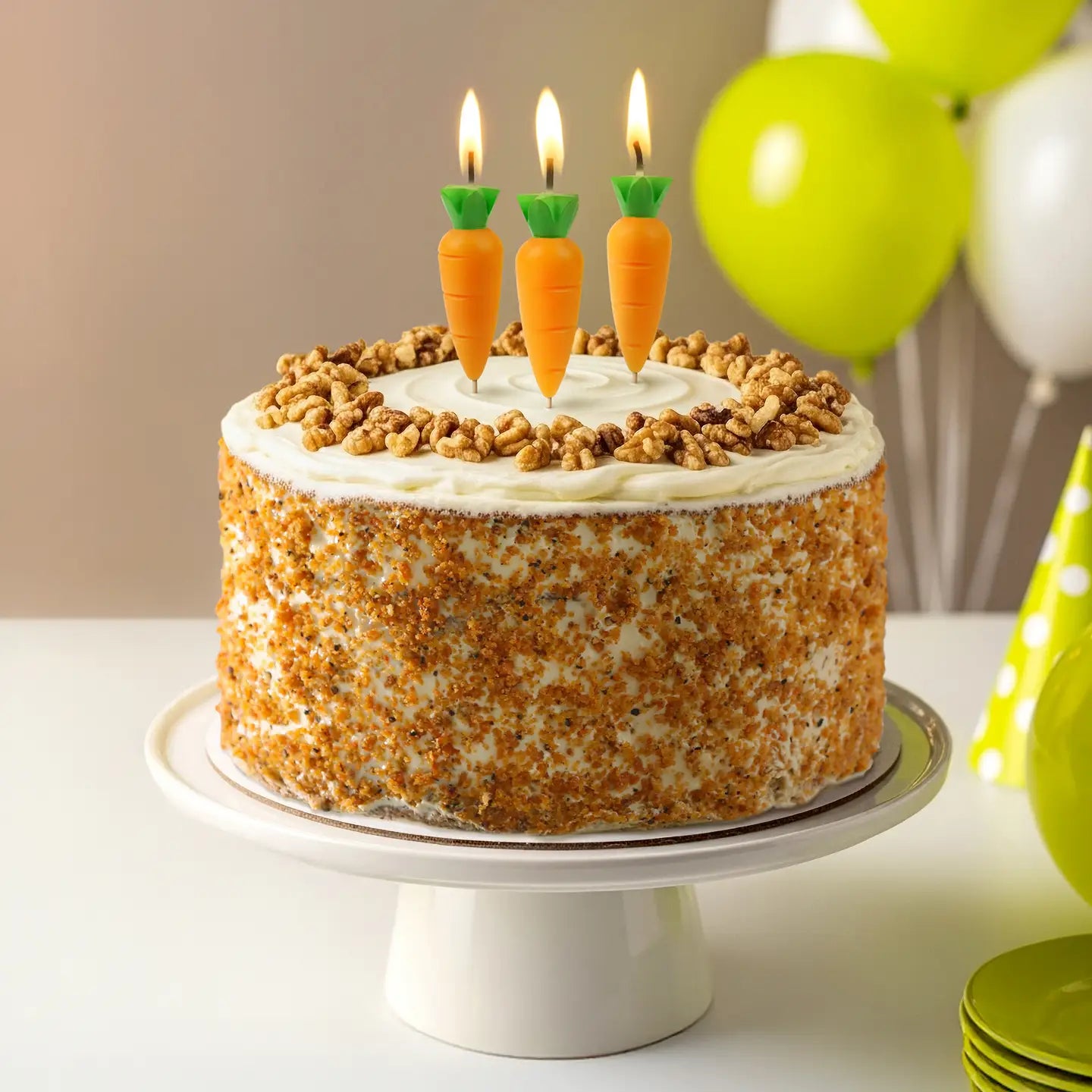 Garden Party Carrot Birthday Candles