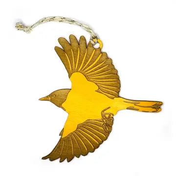 Wooden Oriole Ornament - Large