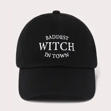 Baddest Witch in Town Embroidery Baseball Cap