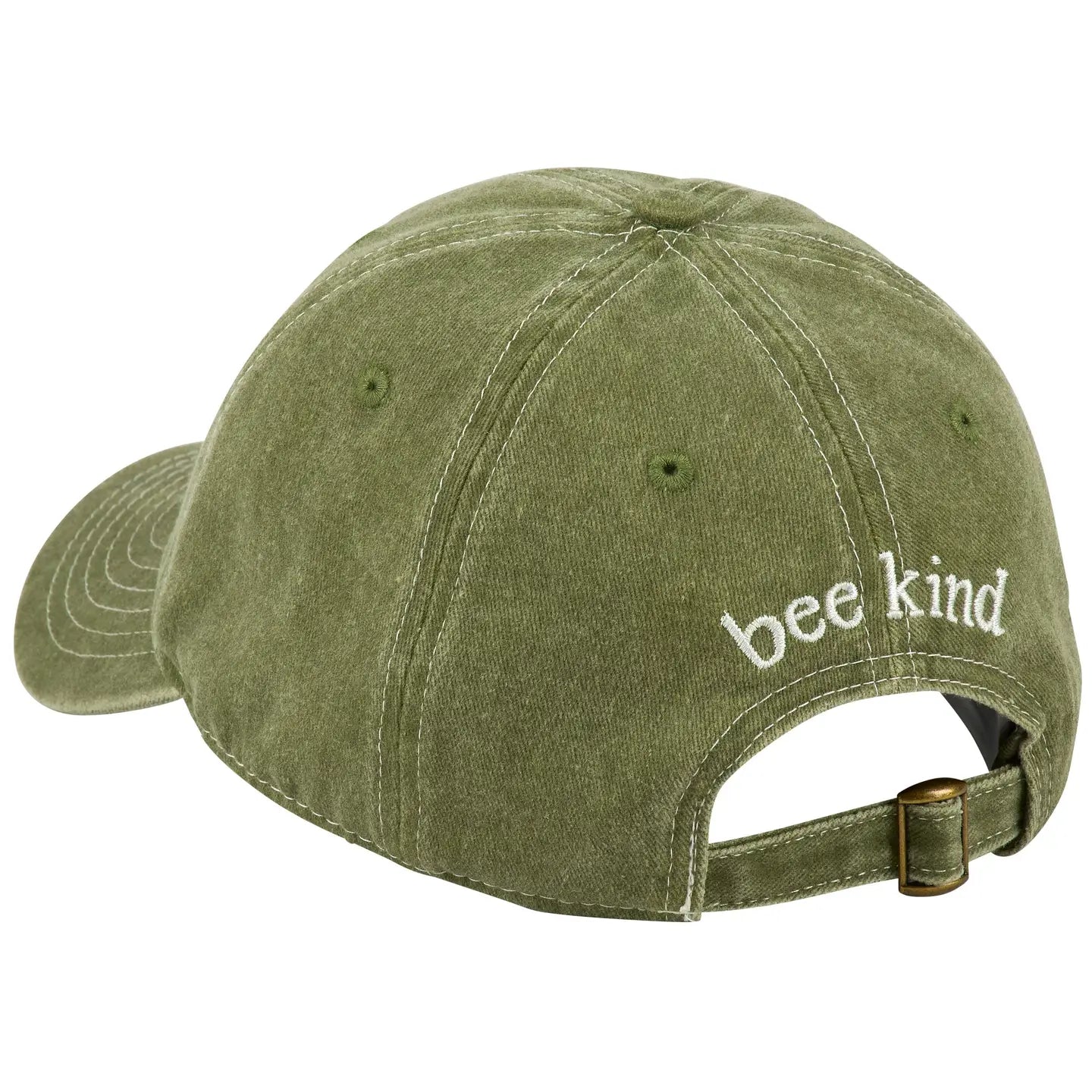 Bee Kind Bee Baseball Hat Green