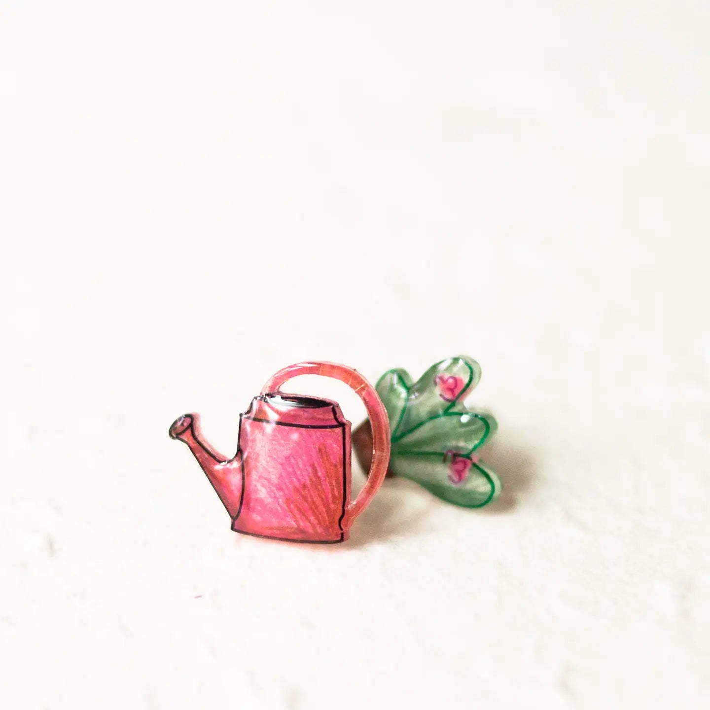 Plant + Watering Can Earrings