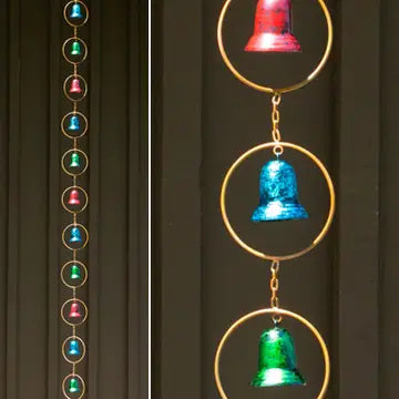 Multicolor Temple Bell Rain Chain