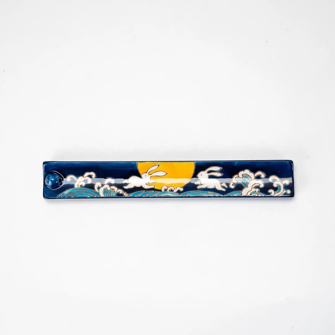 Ceramic Moon Rabbit Incense Burner