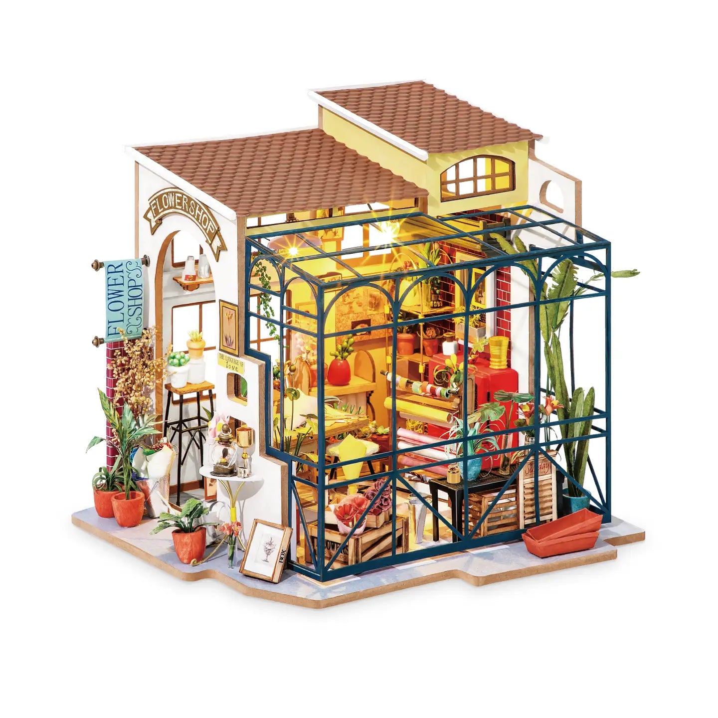 DIY Miniature House Kit: Emily's Flower Shop