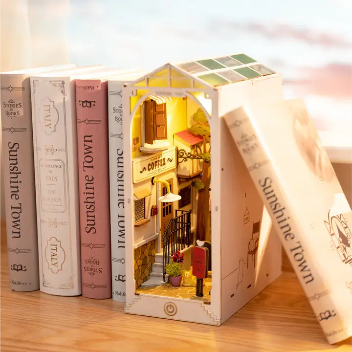 DIY Miniature Book Nook Kit: Sunshine Town