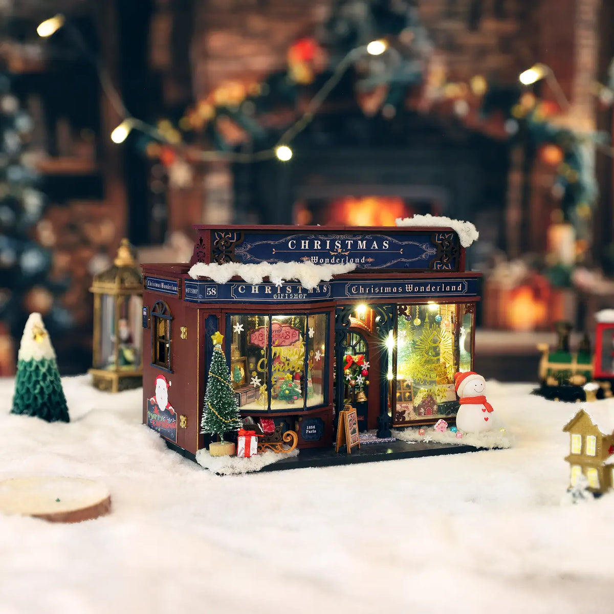DIY Miniature Book Nook Kit: Christmas Wonderland