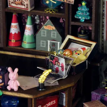 DIY Miniature Book Nook Kit: Christmas Wonderland