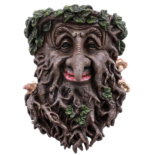 Greenman Plaque Nose & Red Lips