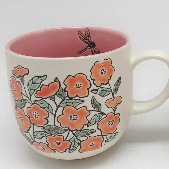 Adrianna Floral Pink Mug