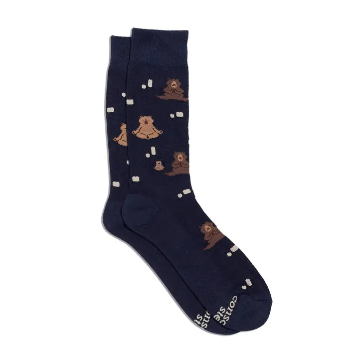Socks That Support Mental Health Navy Bears