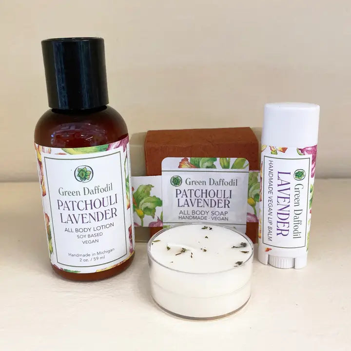 Patchouli Lavender Gift Bag Set